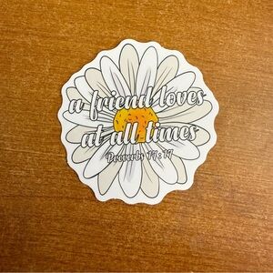 Inspirational Daisy Sticker - White‎ and Yellow